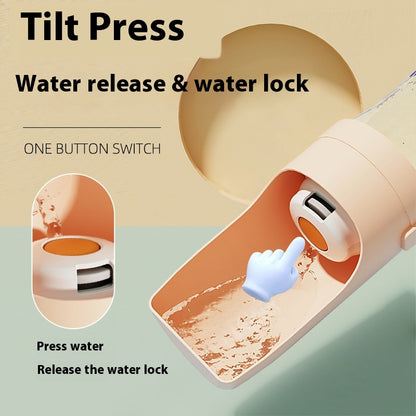 2 in 1 Travel Dog Water Bottle Pet Water Dispenser Feeder Drinking Feeder Dog Outing Water Feeder Pets Outdoor Portable Cup Pet Products